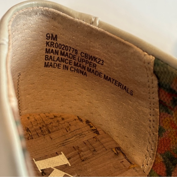 KORKS kork ease womens cream vegan leather Posie Penny Loafer flats shoes size 9 - Picture 11 of 13